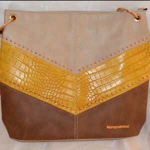 Montana West tote bag,tan yellow and brown